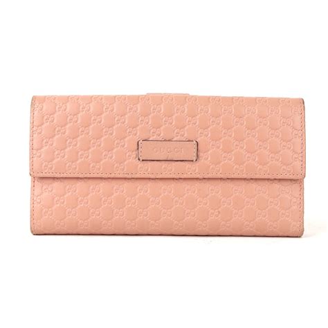 Gucci Microguccissima Continental Flap Wallet Pink 